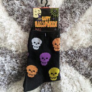 Goth Glitter Skulls Socks 💀